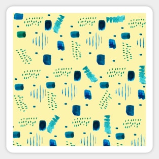 Modern abstract pattern watercolor Sticker